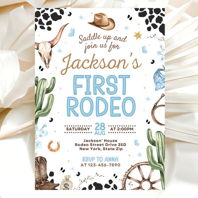 First Rodeo Invitation, My 1st Rodeo Invitation Inbjudningar (Skapare uppladdad)