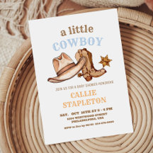 First Rodeo Party Baby Shower Boy