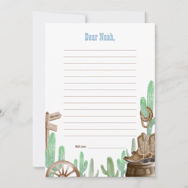 First Rodeo Pink Wild West Time Capsule Cards Inbjudningar (Framsida)