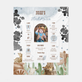 First Rodeo Rustic Wild West Milestone Sign  Fleecefilt