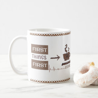 "First Sak First" Coffee Älskare Essential Mugg