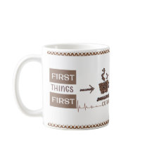 "First Sak First" Coffee Älskare Essential Mugg