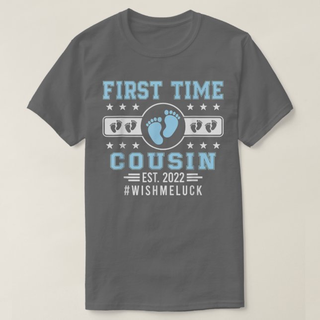 First Time Cousin Est  T Shirt (Design framsida)
