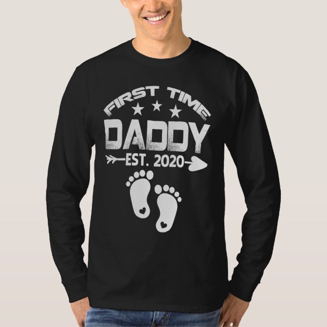 First Time Daddy 2020 New Grandfather to be  Baby T Shirt (Framsida)