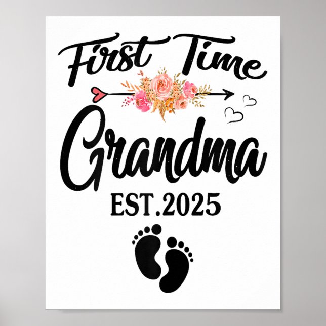 First Time Grandma 2025 Mothers Day Promoted To Gr Poster (Framsidan)
