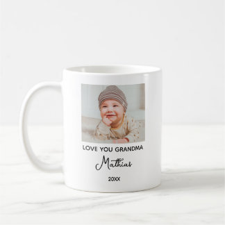 First Time Grandma Custom Photo hoto for Grandma Kaffemugg