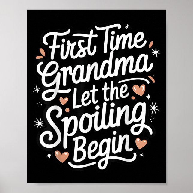 First Time Grandma Let The Siling Begin 2025 New G Poster (Framsidan)