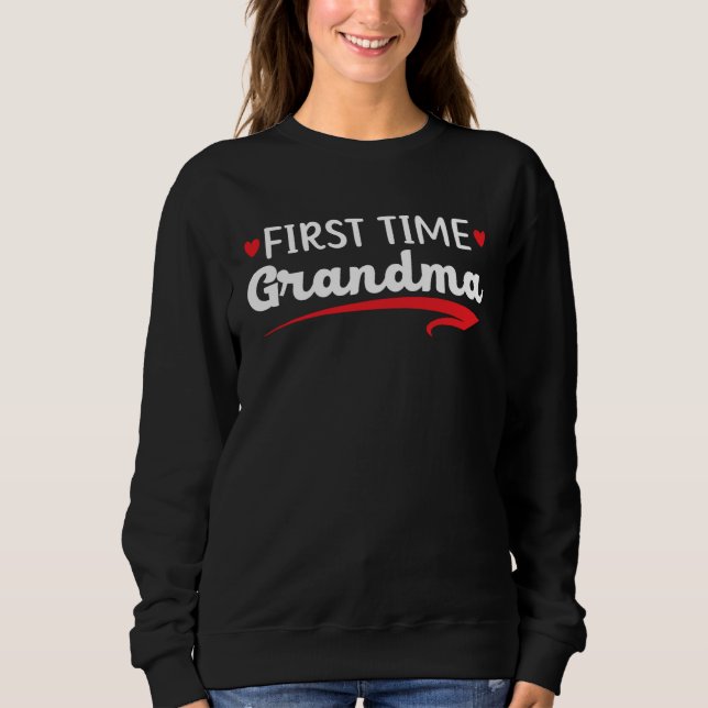 First Time Grandma To Be Baby Announcement Baby Re T Shirt (Framsida)