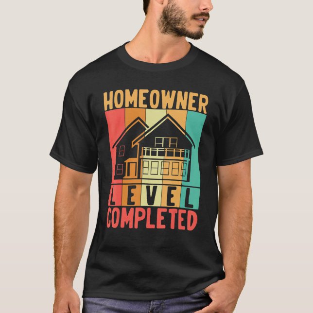 First Time Homeowner Gamer For Moving Announcement T Shirt (Framsida)