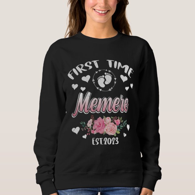 First time Memere 2023 Mommy Mother s Day T Shirt (Framsida)