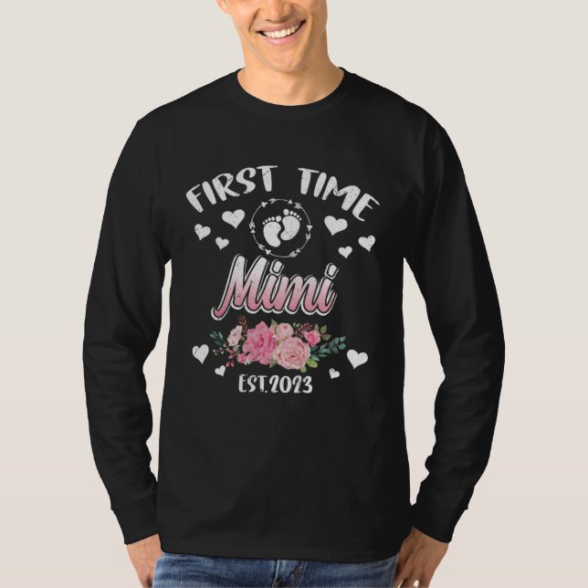 First time Mimi 2023 Mommy Mother s Day T Shirt (Framsida)