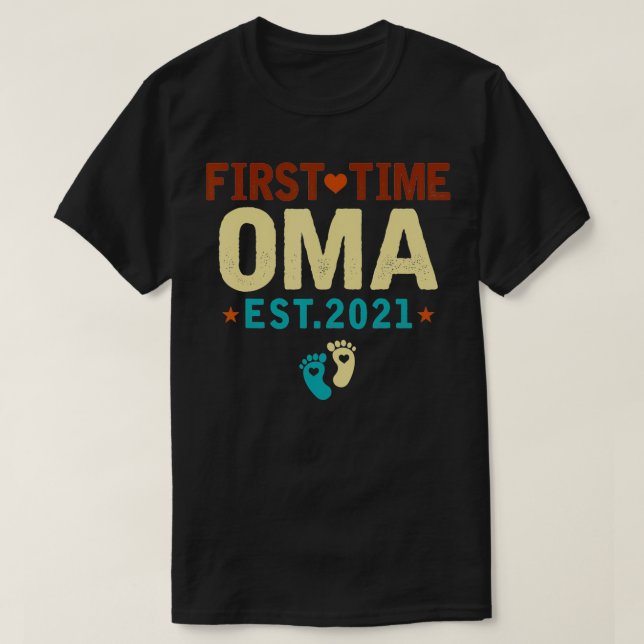 First Time Oma Est T Shirt (Design framsida)