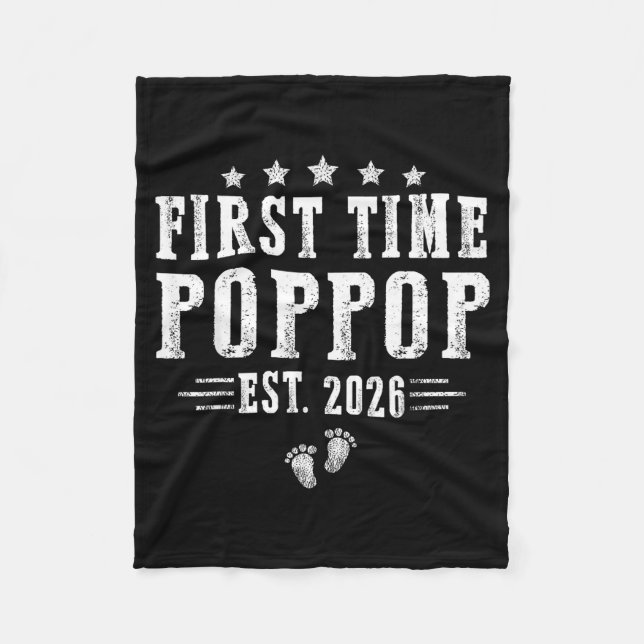 First Time Pp Est.2026 Father's Day Promoted To Pa Fleecefilt (Framsidan)