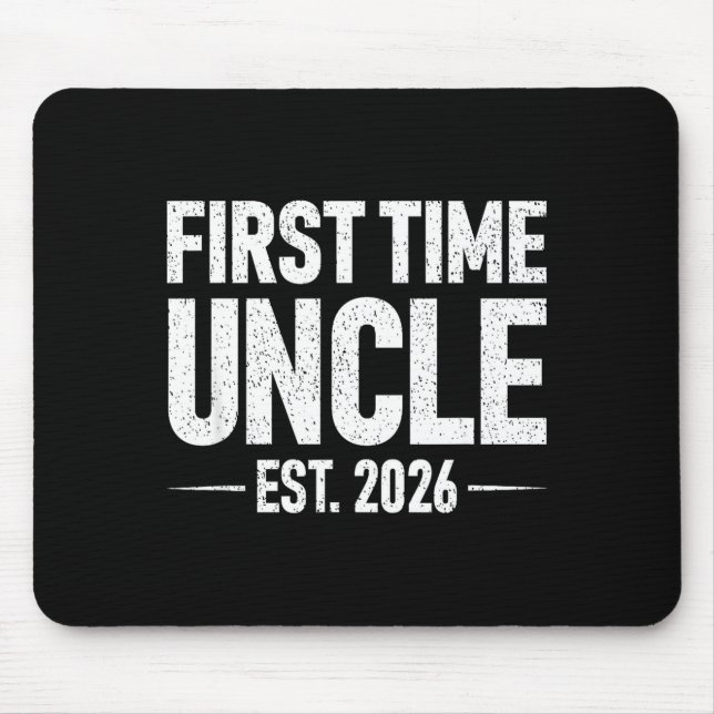 First Time Uncle Est. 2026 Funny New Uncle  Musmatta (Framsidan)