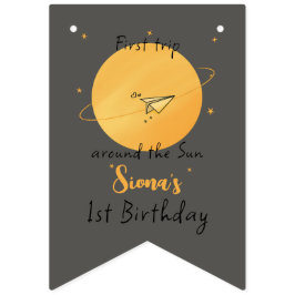 First Trip Around The Sun Paper Airplane Birthday Vimplar