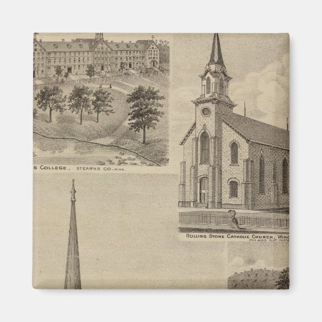 First Universalisty Church, Minneapolis, Minnesota Magnet (Framsidan)