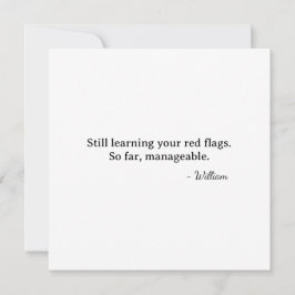 First Valentine Fox Cupid - manageable red flags Kort