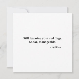 First Valentine Fox Cupid - manageable red flags Kort