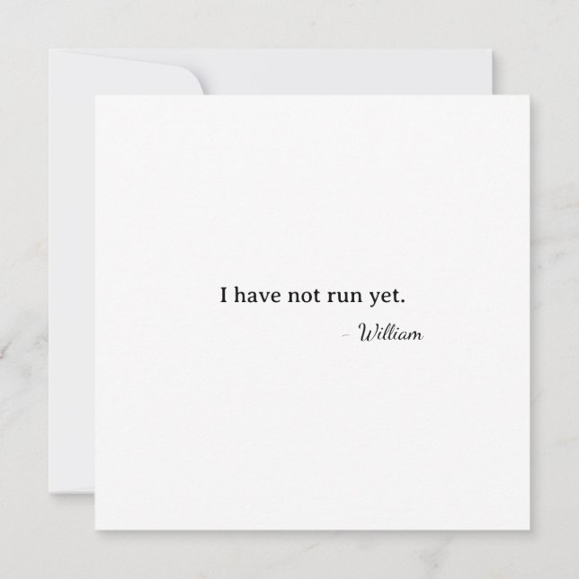 First Valentine I didn't run yet Kort (Baksida)