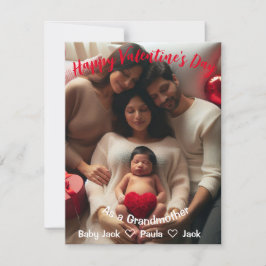 First Valentines day farmor | Anpassningsbar Photo