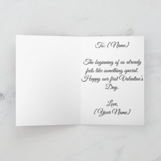 First Valentine's Day Together | Valentines Card Kort