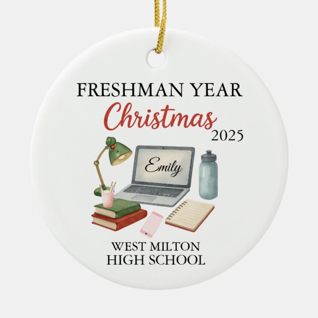 First Year At High School Ornament 2025, Freshman  (Framsidan)
