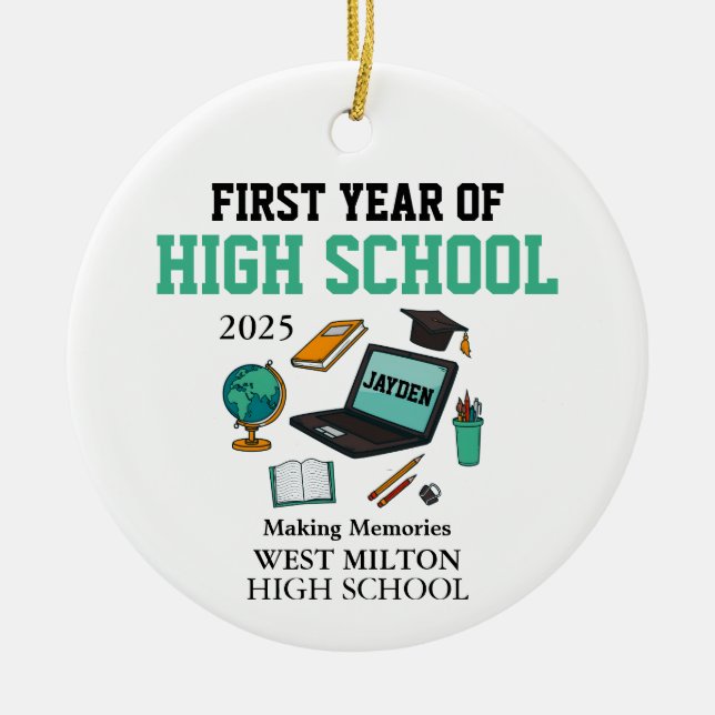 First Year of High School Ornament 2025, Freshman  (Framsidan)