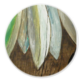 Fische auf Treibholz Knopp