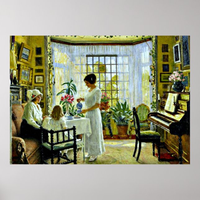 Fischer - eftermiddag Tea Poster (Framsidan)