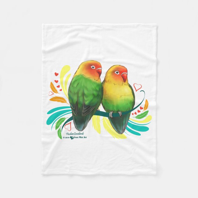 Fischer Lovebird Fleecefilt (Framsidan)