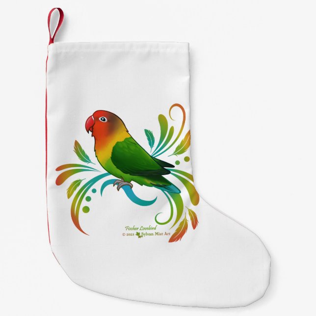 Fischer Lovebird Liten Julstrumpa (Framsidan)