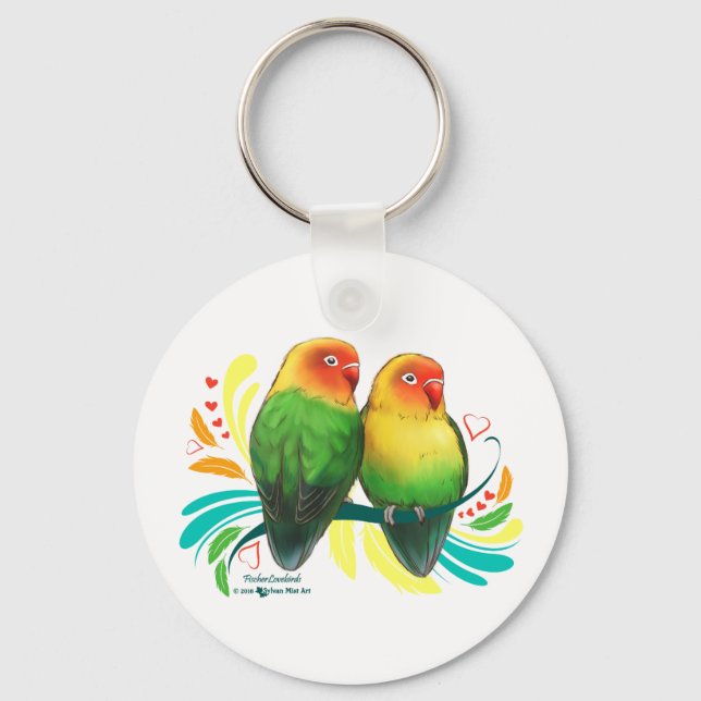 Fischer Lovebird Nyckelring (Framsida)