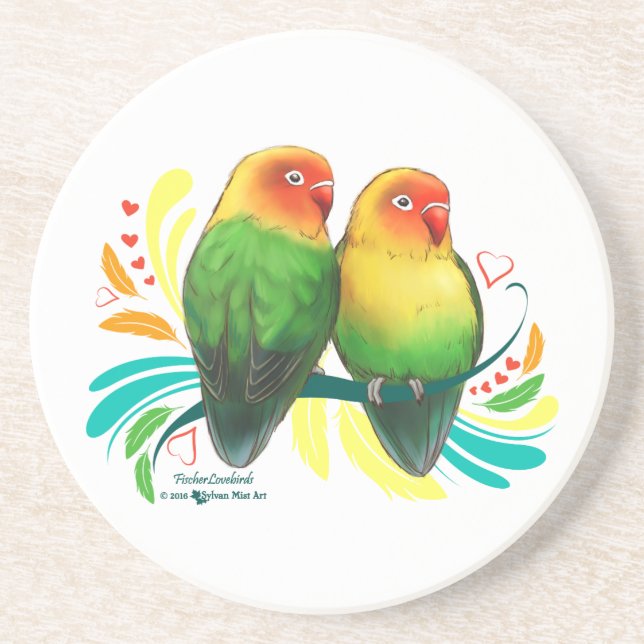 Fischer Lovebird Underlägg Sandsten (Framsidan)