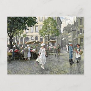 Fischer - Marknadsdagen i Hojbro Plads, Köpenhamn Vykort