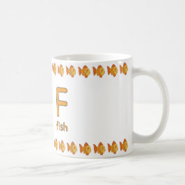 FisforFish–FunAlphabetCupDesign Kaffemugg