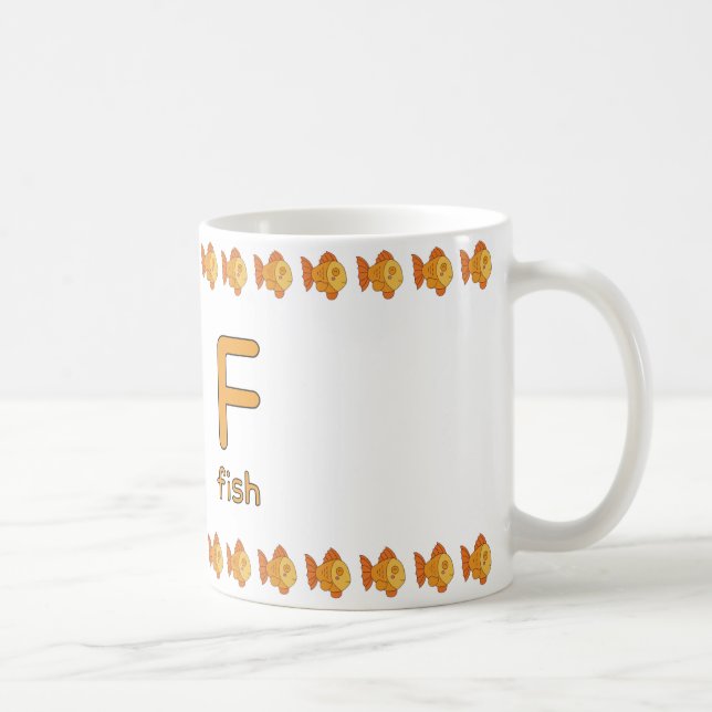FisforFish–FunAlphabetCupDesign Kaffemugg (Höger)