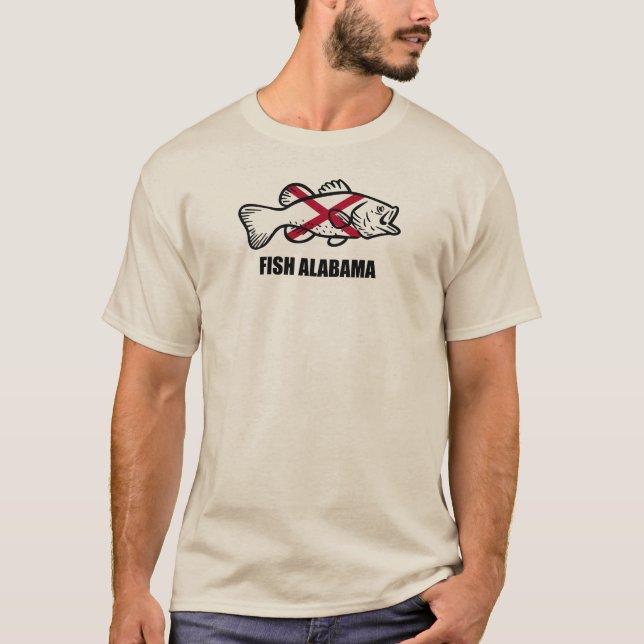 Fish Alabama T Shirt (Framsida)
