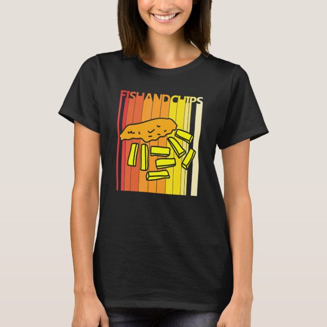 Fish And Chips T Shirt (Framsida)