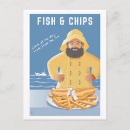 Fish and Chips vykort