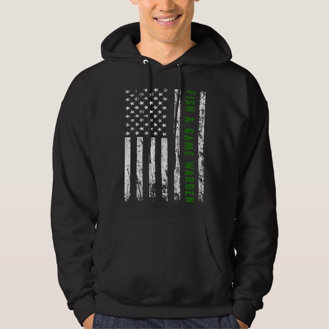 Fish And Game Warden Hoodie (Framsida)