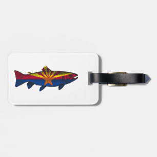 Fish Arizona Flagga Trout Bagagebricka