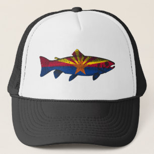 Fish Arizona Flagga Trout Keps