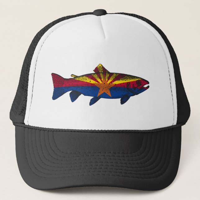 Fish Arizona Flagga Trout Keps (Framsida)