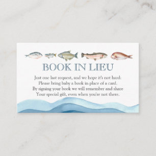 Fish Bok i Lieu babydusch Infoga Tilläggskort