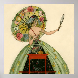 "Fish Bowl" av Umberto Brunelleschi Poster