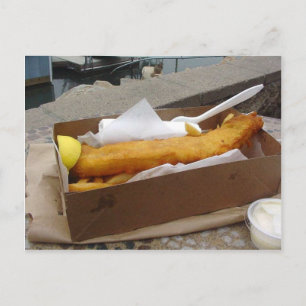 Fish Chip Vykort