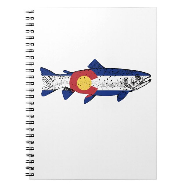 Fish Colorado Anteckningsbok Med Spiral (Framsidan)