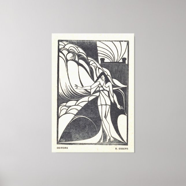 Fish Design for a Ceramic Plate  Canvastryck (Framsida)