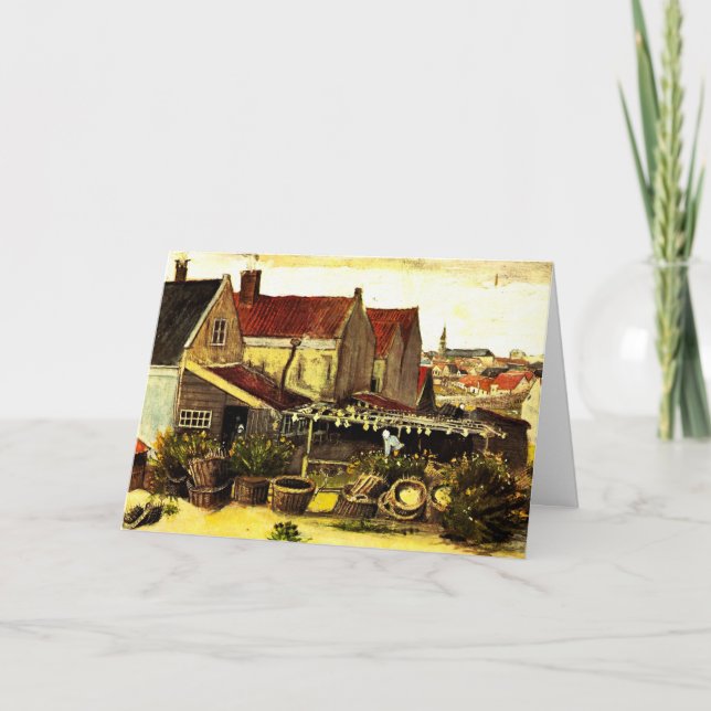 Fish Dining Barn av Vincent van Gogh Kort (Framsida)