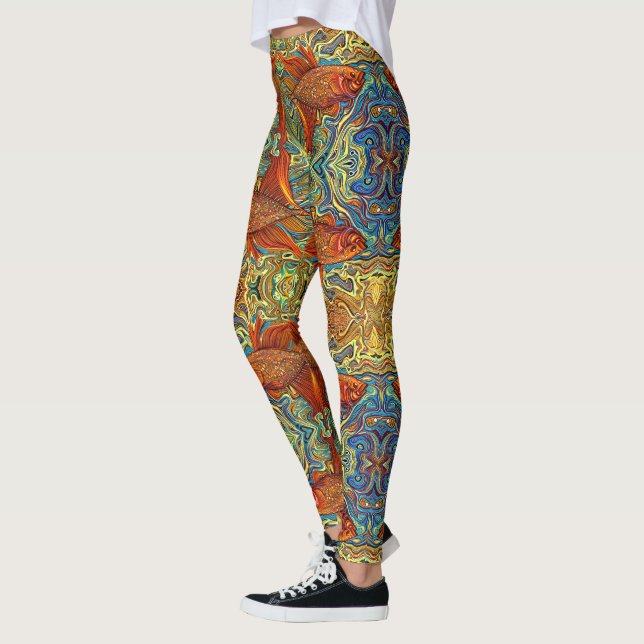 Fish Dreams Leggings - Söt (Vänster)